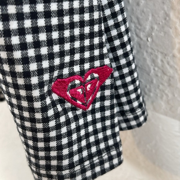 ROXY Black & White Gingham Mini Dress Size XS NEW - Picture 4 of 9